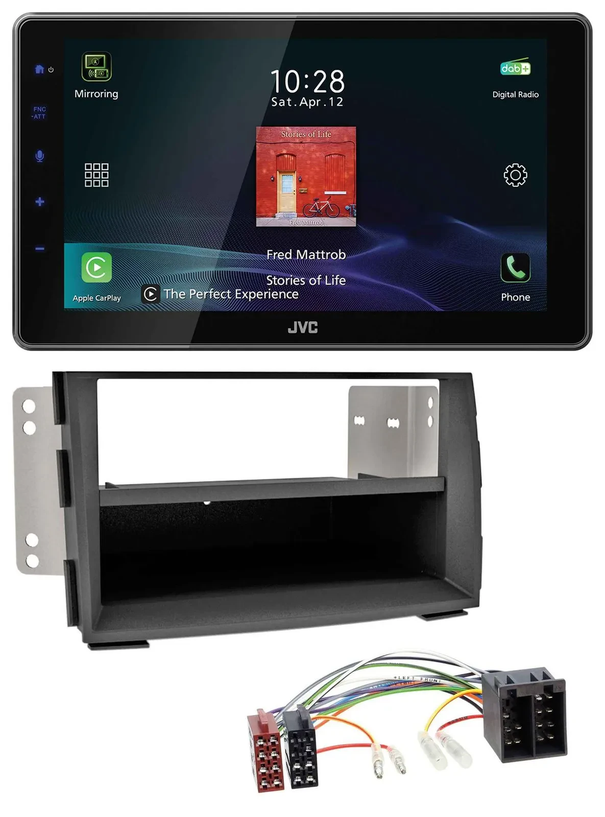 JVC DAB MP3 Bluetooth USB Autoradio für Kia Venga (YN, ab 2009)