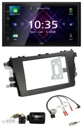 JVC DAB 2DIN Lenkrad Bluetooth USB Autoradio für Suzuki Celerio LF ab 2014