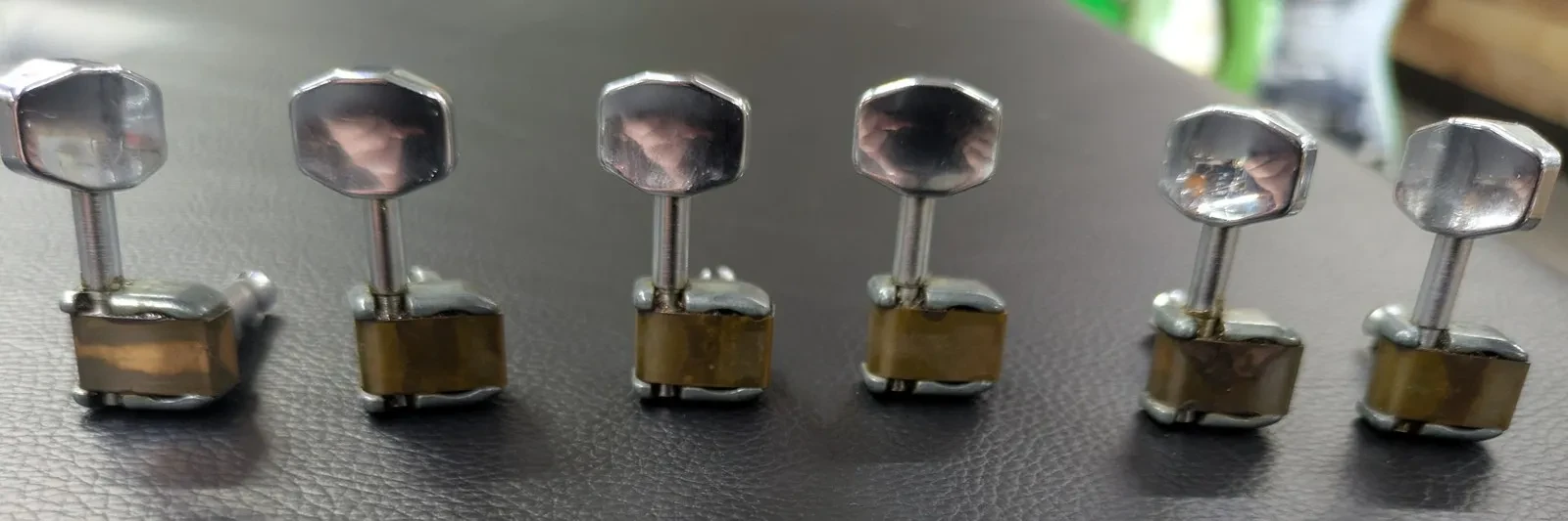 Б/У Колки для гитары Schaller в линию, винтаж, 1970‑е, West Germany