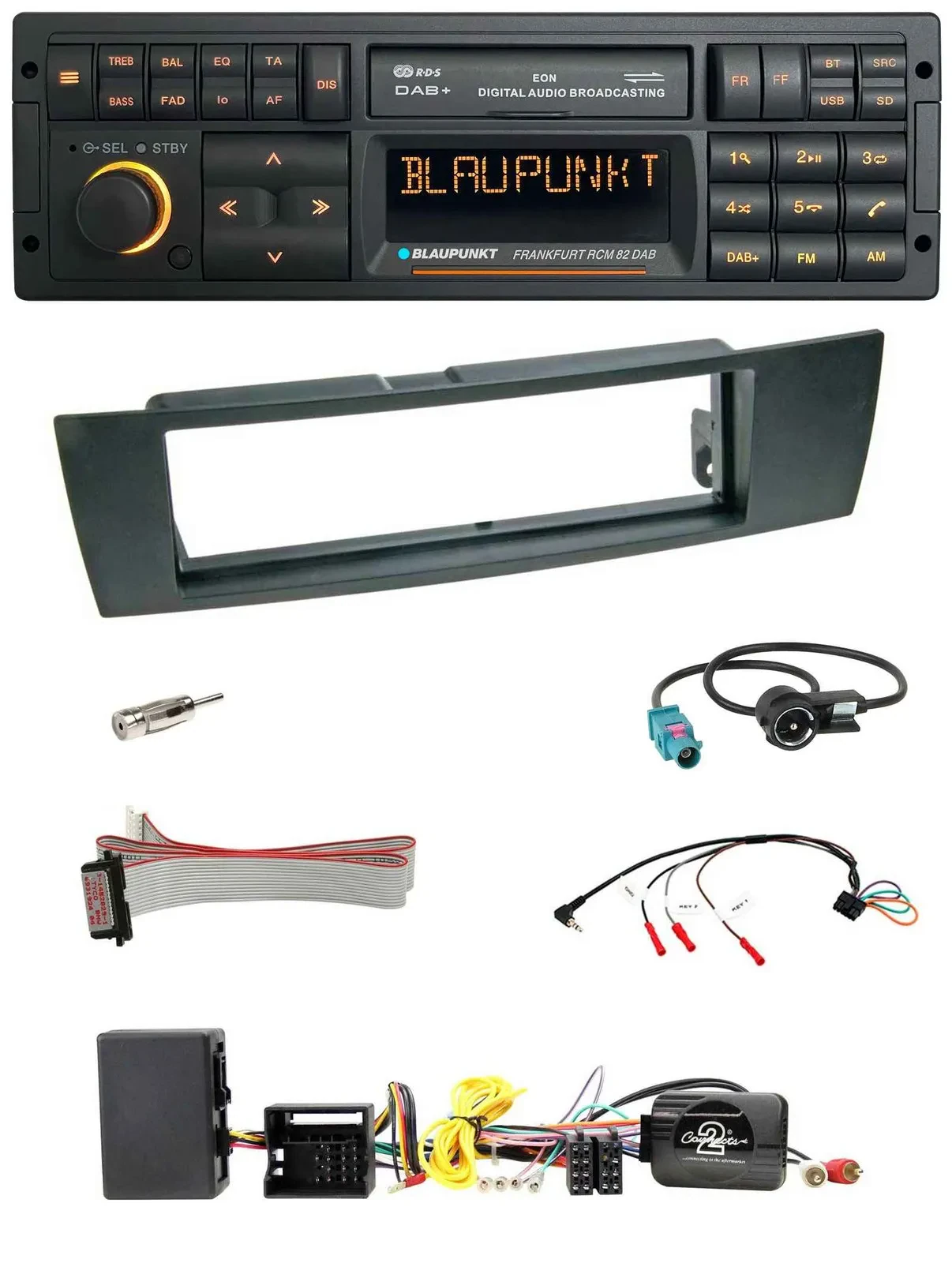 Blaupunkt USB DAB SD Lenkrad Bluetooth Autoradio für BMW 1er E87 2004-2013 Aktiv