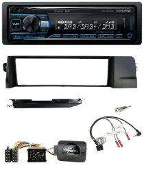 Alpine USB Bluetooth DAB Lenkrad Autoradio für BMW 3er E46 98-07 Profi Rundpin