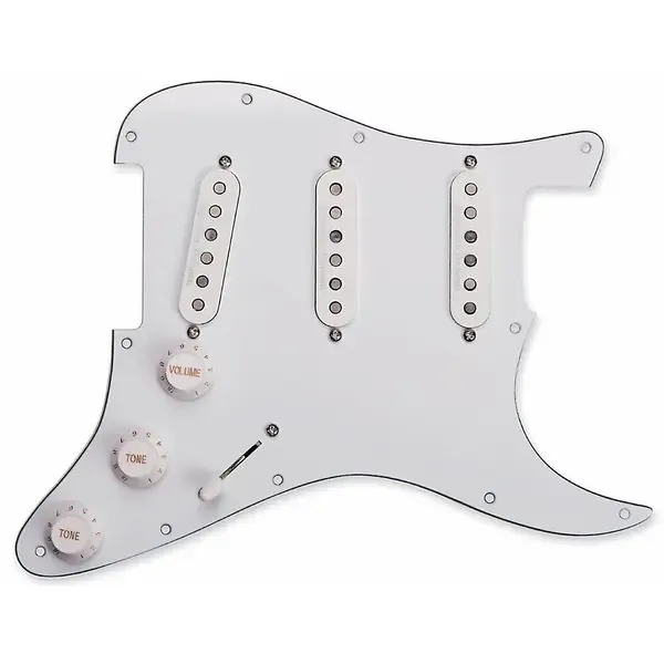 Пикгард со звукоснимателями Seymour Duncan Stratocaster SSS Classic Loaded Prewired Pickguard White