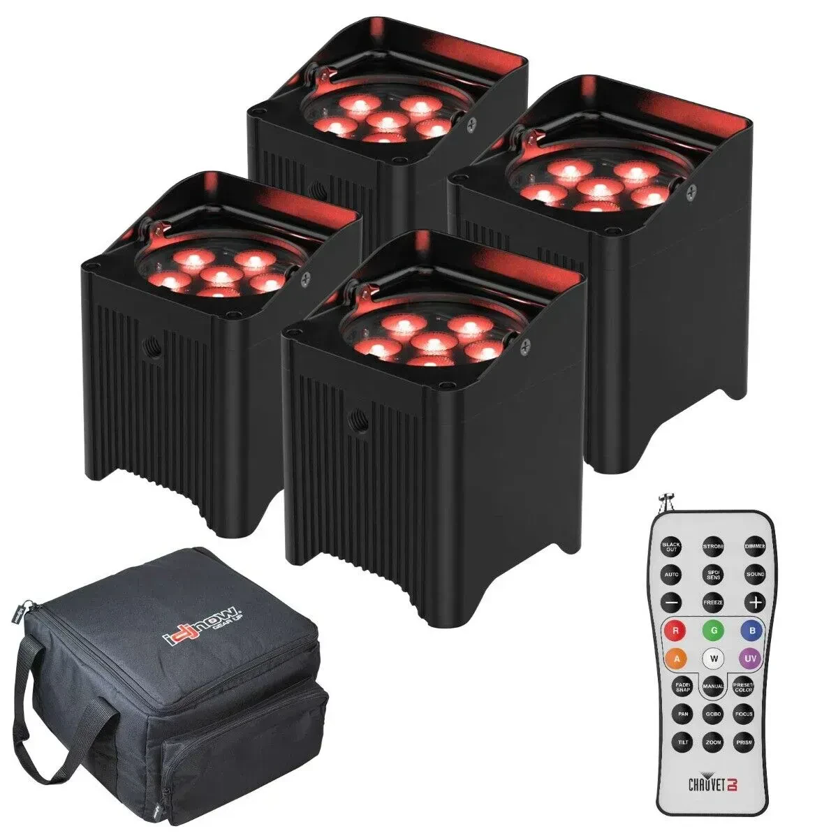 Светодиодный прибор Chauvet DJ Freedom Par T6 с чехлом (4 штуки)