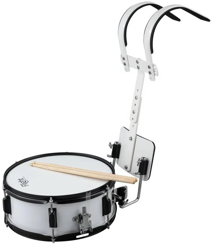 DRUM TALK MDSC-1455WH с корсетом - Барабан маршевый снэйр с держателем