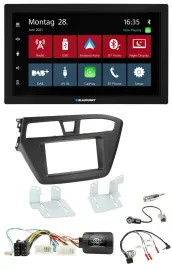 Blaupunkt Lenkrad Bluetooth DAB 2DIN USB Autoradio für Hyundai i20 ab 2015 ohne