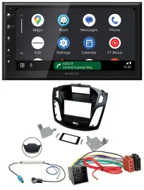Kenwood DAB Bluetooth USB MP3 2DIN Autoradio für Ford Focus ab 2018 schwarz