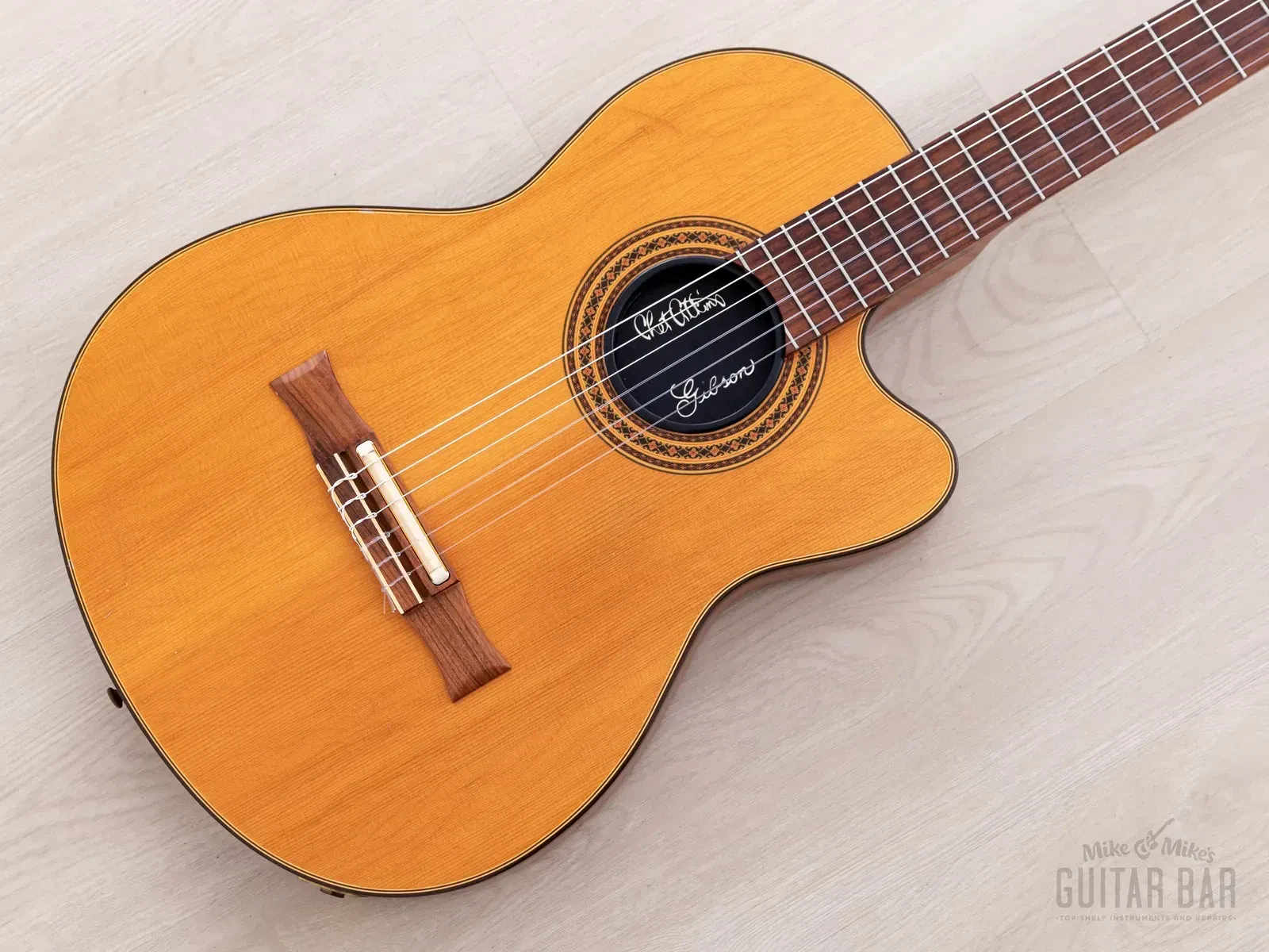 1993 Gibson Chet Atkins CE Classical Cutaway Acoustic Electric Guitar w/ Case