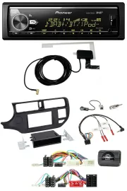 Автомагнитола Pioneer для Kia Rio UB (2011–2015) черная, Bluetooth, DAB, USB
