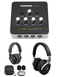 Наушники проводные Audio-Technica ATH-M70x (набор) с усилителем и дополнительными наушниками