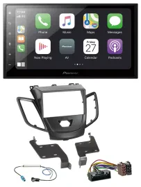Pioneer MP3 Bluetooth DAB 2DIN USB Autoradio für Ford Fiesta 10-17 schwarz