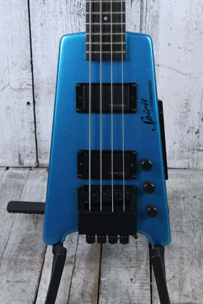 Steinberger Spirit XT-2 4 String Electric Bass Guitar Frost Blue with Gig Bag