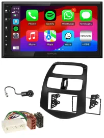 Kenwood MP3 USB DAB 2DIN Bluetooth Autoradio für Chevrolet Spark KLM 2012-2013