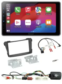 Pioneer Lenkrad USB DAB Bluetooth 2DIN Autoradio für Hyundai i40 11-19 AUX USB s