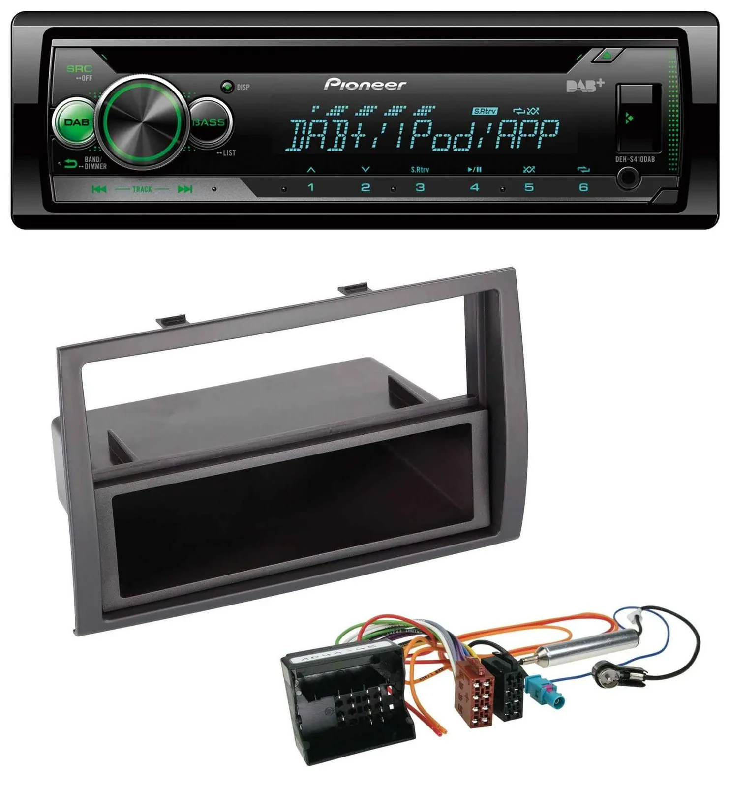 Автомагнитола для Citroen Jumper 2006–2011 Pioneer USB, MP3, DAB, AUX, CD, Quadlock
