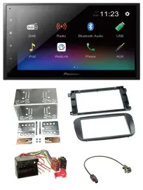 Pioneer USB Bluetooth DAB 2DIN MP3 Autoradio für Ford C-Max Galaxy Focus ab 2007