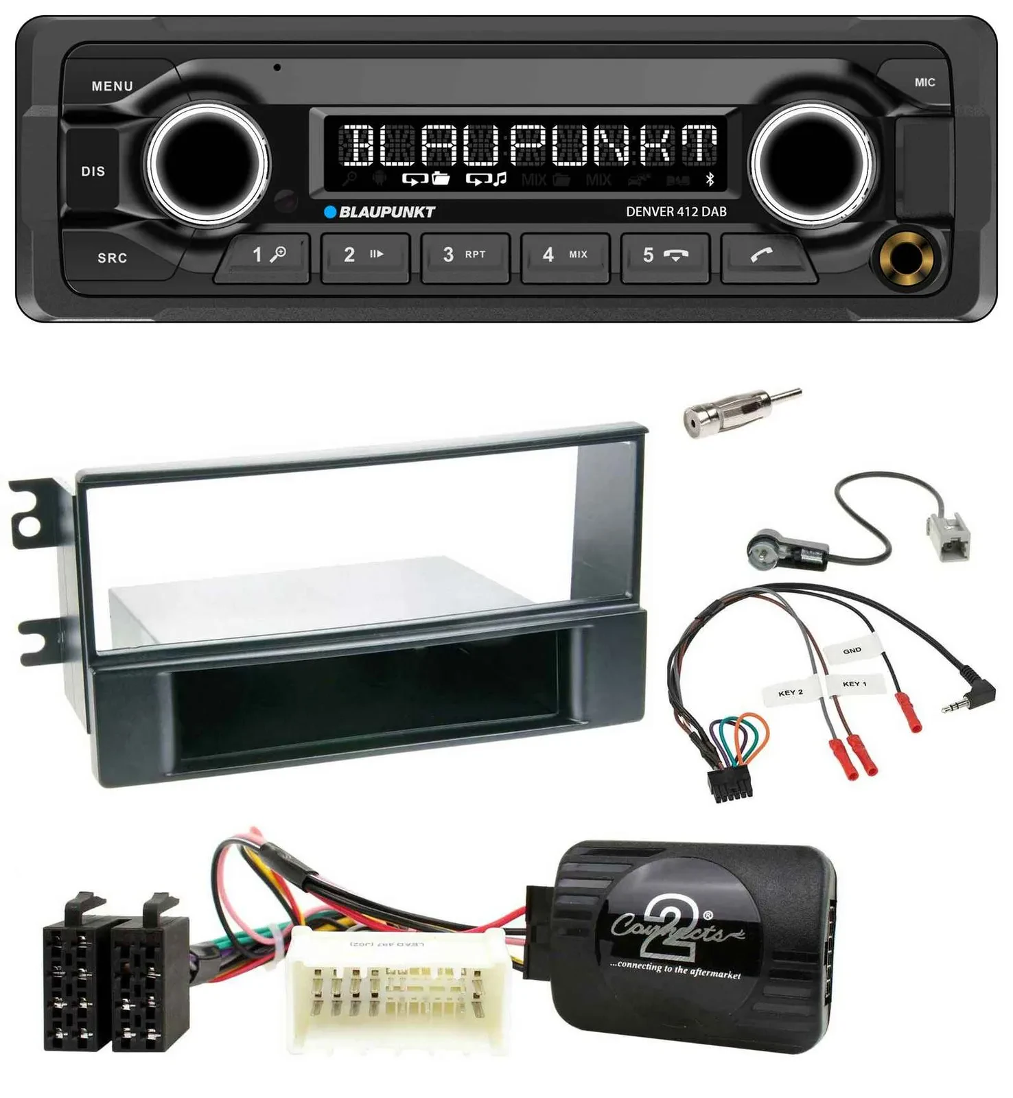 Blaupunkt Bluetooth DAB Lenkrad USB Autoradio für Kia Sportage II 2008-2010