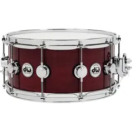 Малый барабан DW Collector's Series Purple Heart Lacquer Custom Snare Drum Chrome 14x6.5