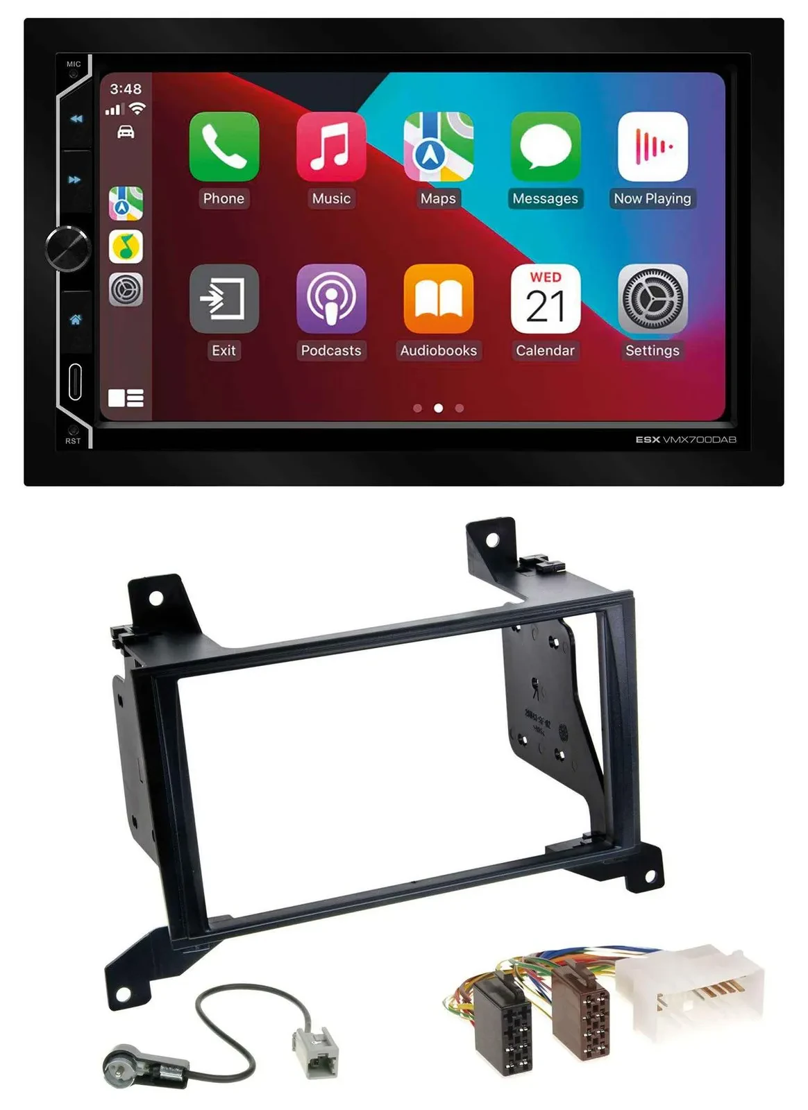 Автомагнитола для Hyundai Santa Fe CM 2009–2012 ESX 2DIN, DAB, USB, MP3, Bluetooth