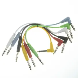 Патч-кабель инструментальный Music Store Basic Standard Stereo Patch Cable 0.15 м (6 штук)