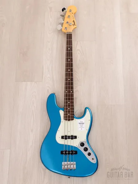 Бас-гитара Fender Traditional II 60s Jazz Bass JJ Lake Placid Blue w/gigbag Japan 2023