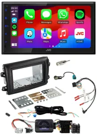 JVC Bluetooth 2DIN Lenkrad DAB USB Autoradio für Fiat Ducato Serie 8 ab 2021
