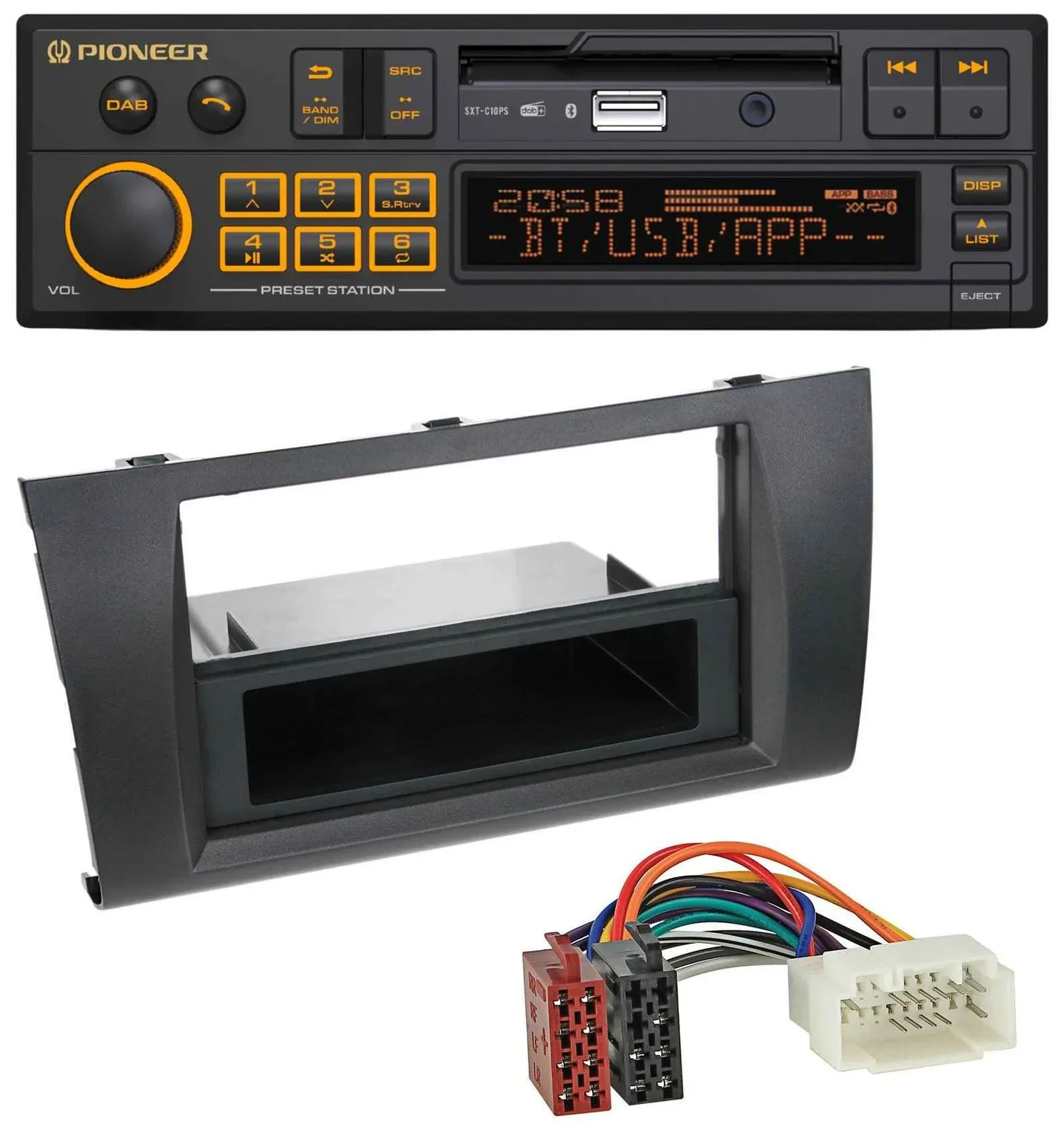 Pioneer DAB MP3 USB Bluetooth Autoradio für Suzuki Swift (2006-2010)