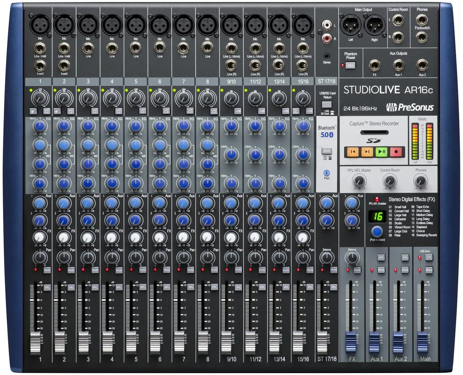 Presonus StudioLive AR16C 16-Ch Soundboard Mixing Console Mixer 4 Church/School