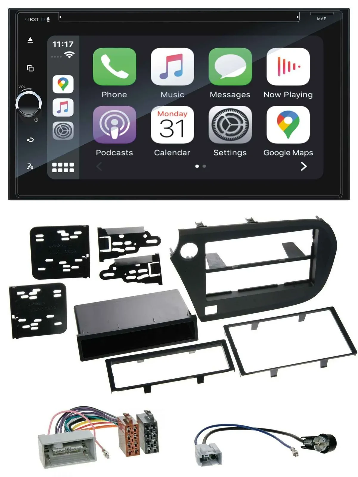 Blaupunkt 2DIN Bluetooth DAB USB DVD MP3 Autoradio für Honda Insight ZE2 09-13