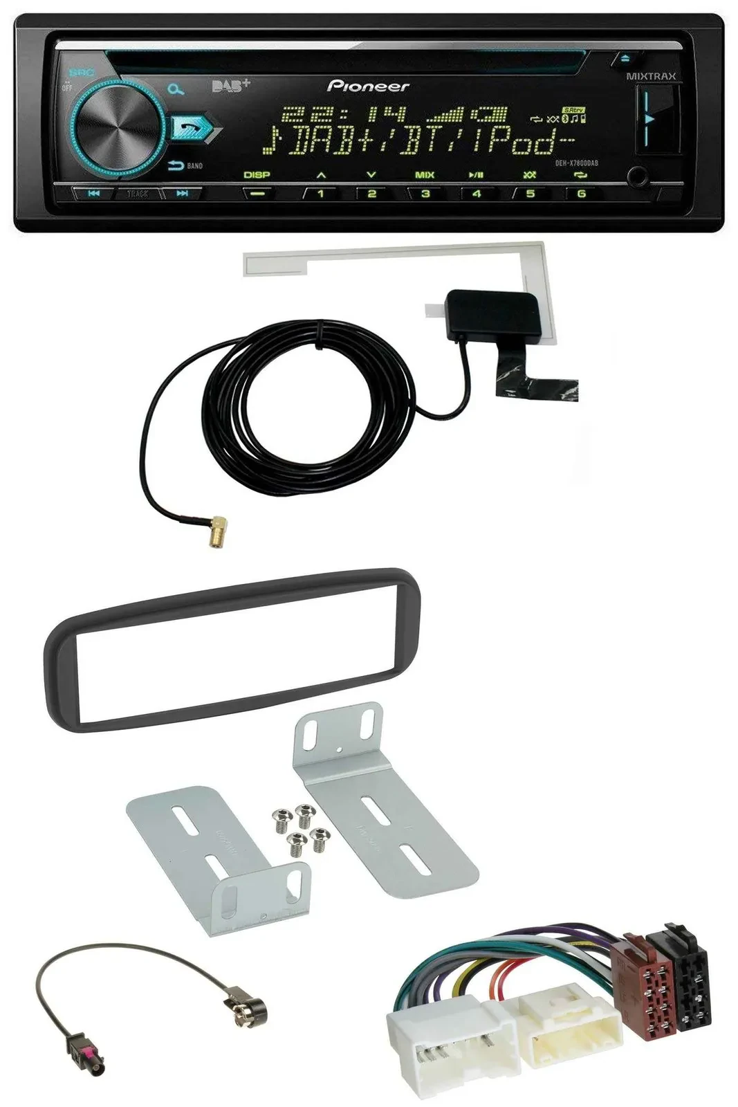 Pioneer MP3 AUX CD USB DAB Autoradio für Renault Clio (2012-2017)