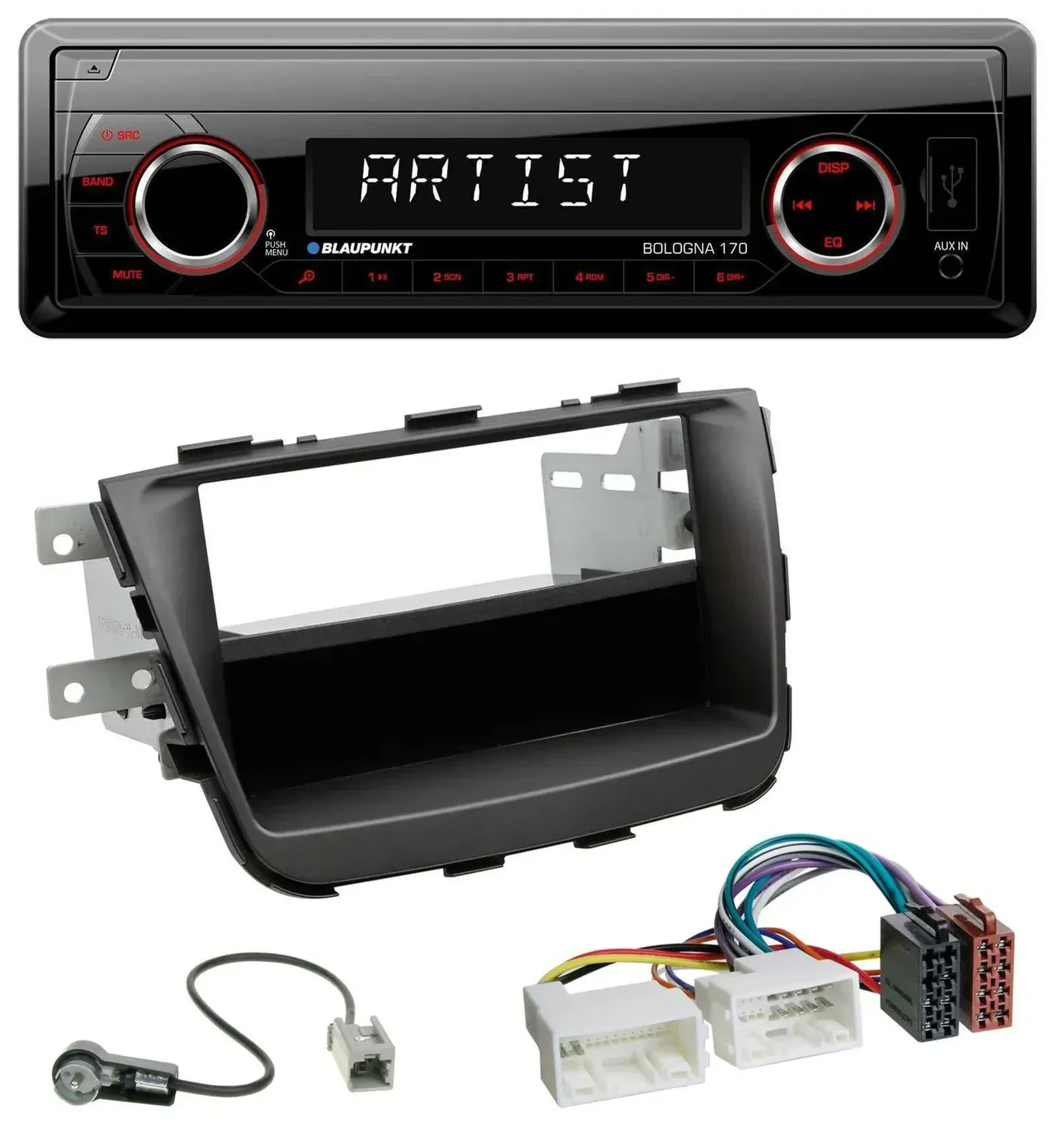 Blaupunkt SD USB 1DIN MP3 AUX Autoradio für Kia Sorento II XM Facelift 12-15