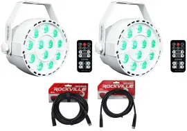 Светодиодный прибор Rockville RockPAR TRI LED RGB с аксессуарами (пара)