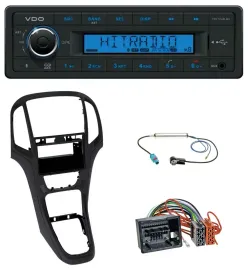 Автомагнитола VDO Bluetooth, USB, AUX, MP3 для Opel Astra J (с 2009), чёрный перламутр