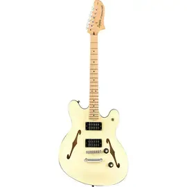 Электрогитара полуакустическая Fender Squier Affinity Starcaster Maple FB Olympic White