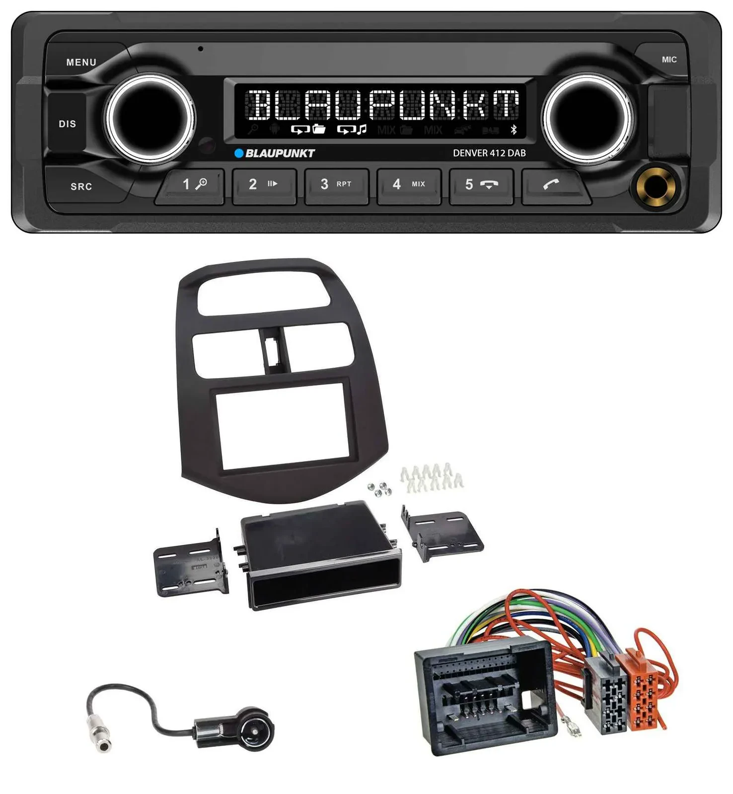 Автомагнитола для Chevrolet Spark (с 2013) Blaupunkt Bluetooth, DAB, MP3, USB