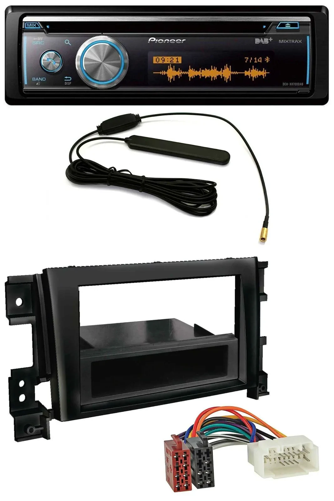 Pioneer CD USB Bluetooth DAB MP3 Autoradio für Suzuki Gran Vitara (ab 2005)