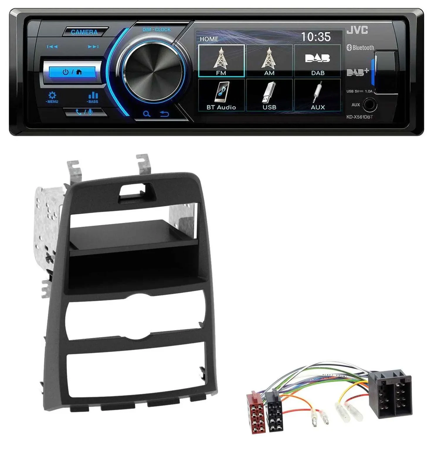 JVC Bluetooth MP3 USB DAB Autoradio für Hyundai Genesis BK 10-12 Klimaautomatik