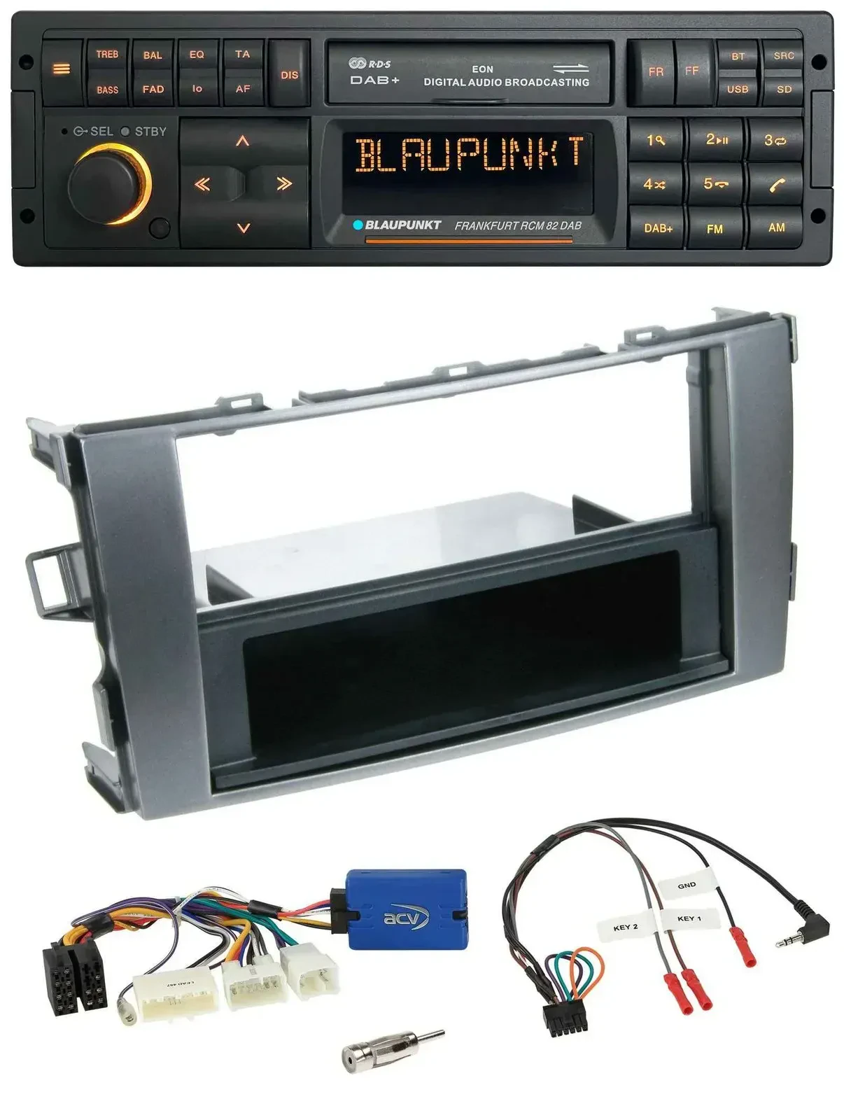 Blaupunkt USB DAB SD Lenkrad Bluetooth Autoradio für Toyota Auris 2011-2012 anth