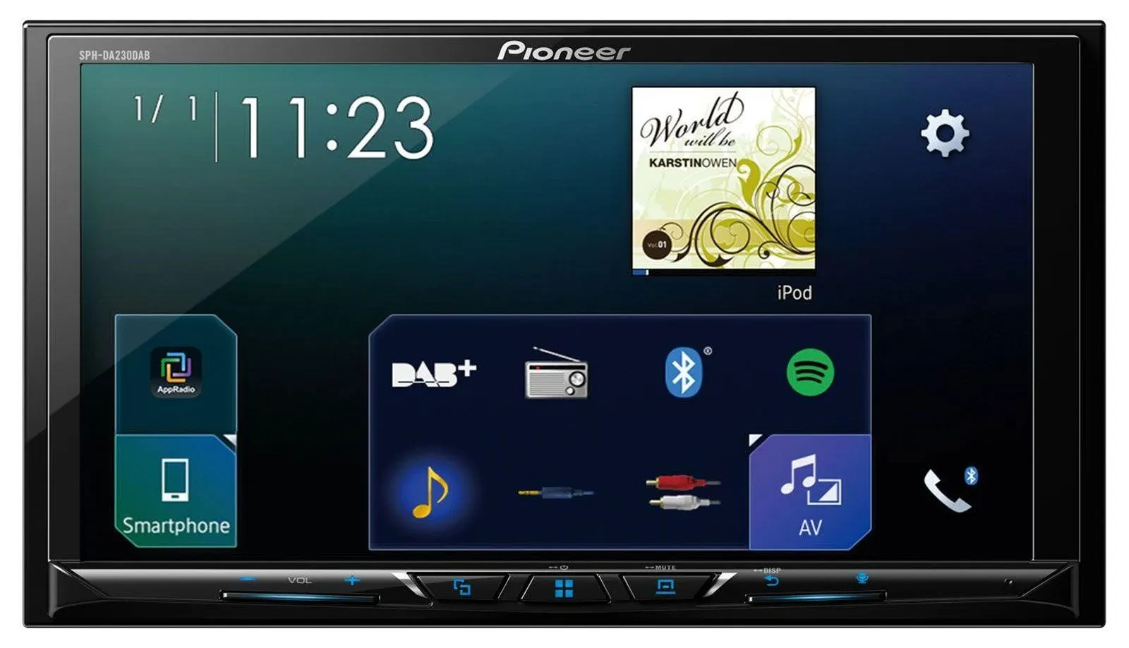 Pioneer SPH-DA230DAB Doppel-DIN MP3-Autoradio Touchscreen DAB Bluetooth USB CarP