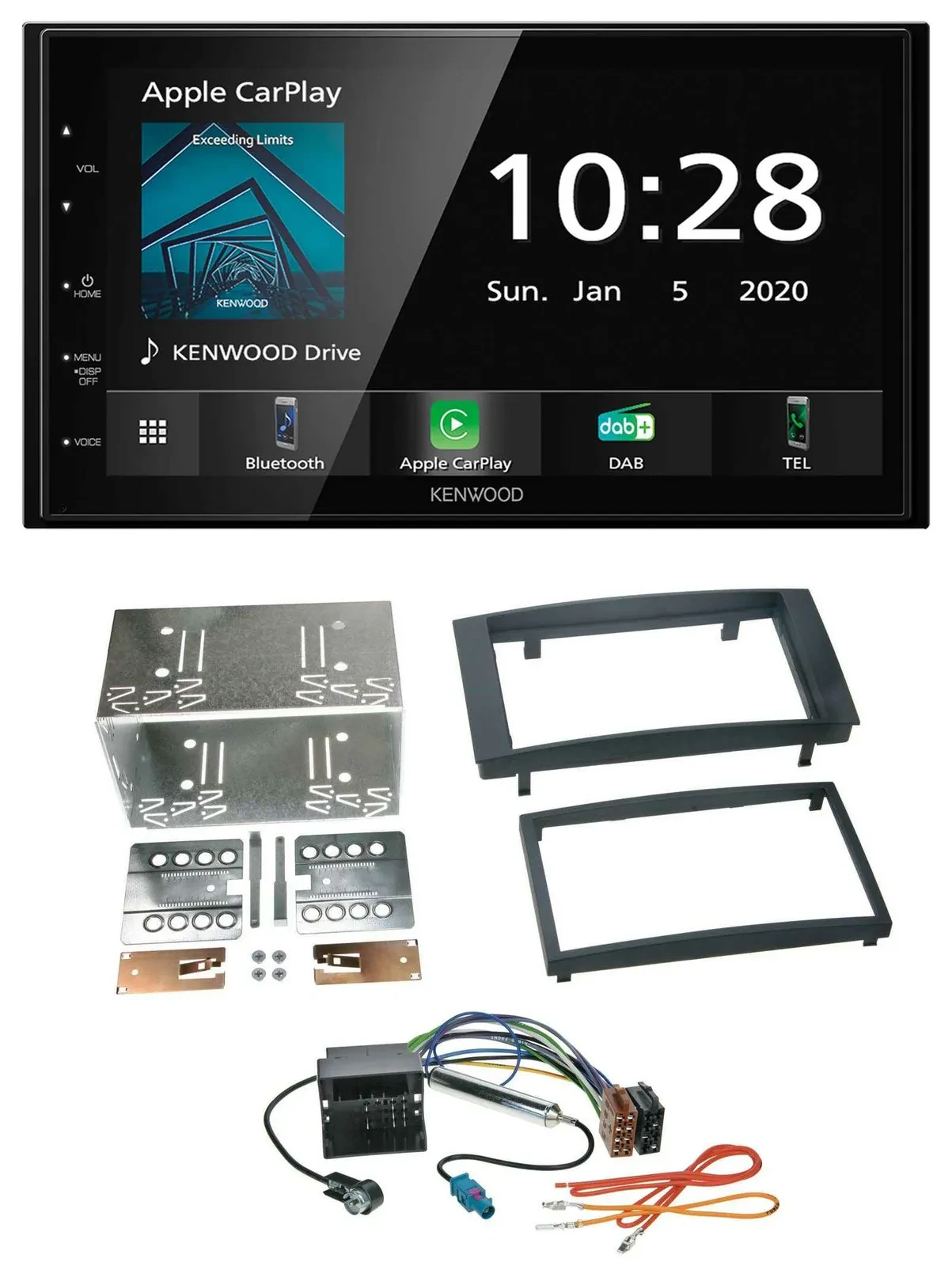 Kenwood Bluetooth MP3 DAB USB 2DIN Autoradio für VW Touareg T5 Caravelle Multiva