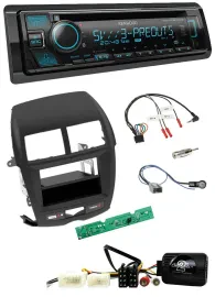 Kenwood Bluetooth USB CD Lenkrad DAB Autoradio für Mitsubishi ASX 2010-2014