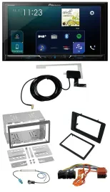 Pioneer 2DIN DAB USB MP3 Bluetooth Autoradio für Saab 9-5 YS3E Facelift 2005-201