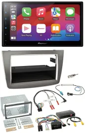 Pioneer DAB USB Lenkrad Bluetooth 2DIN Autoradio für Alfa Romeo Mito silber 14-1