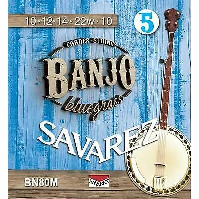 SAVAREZ BN80M Saitensatz für 5-sait. Banjo, Bluegrass, Medium