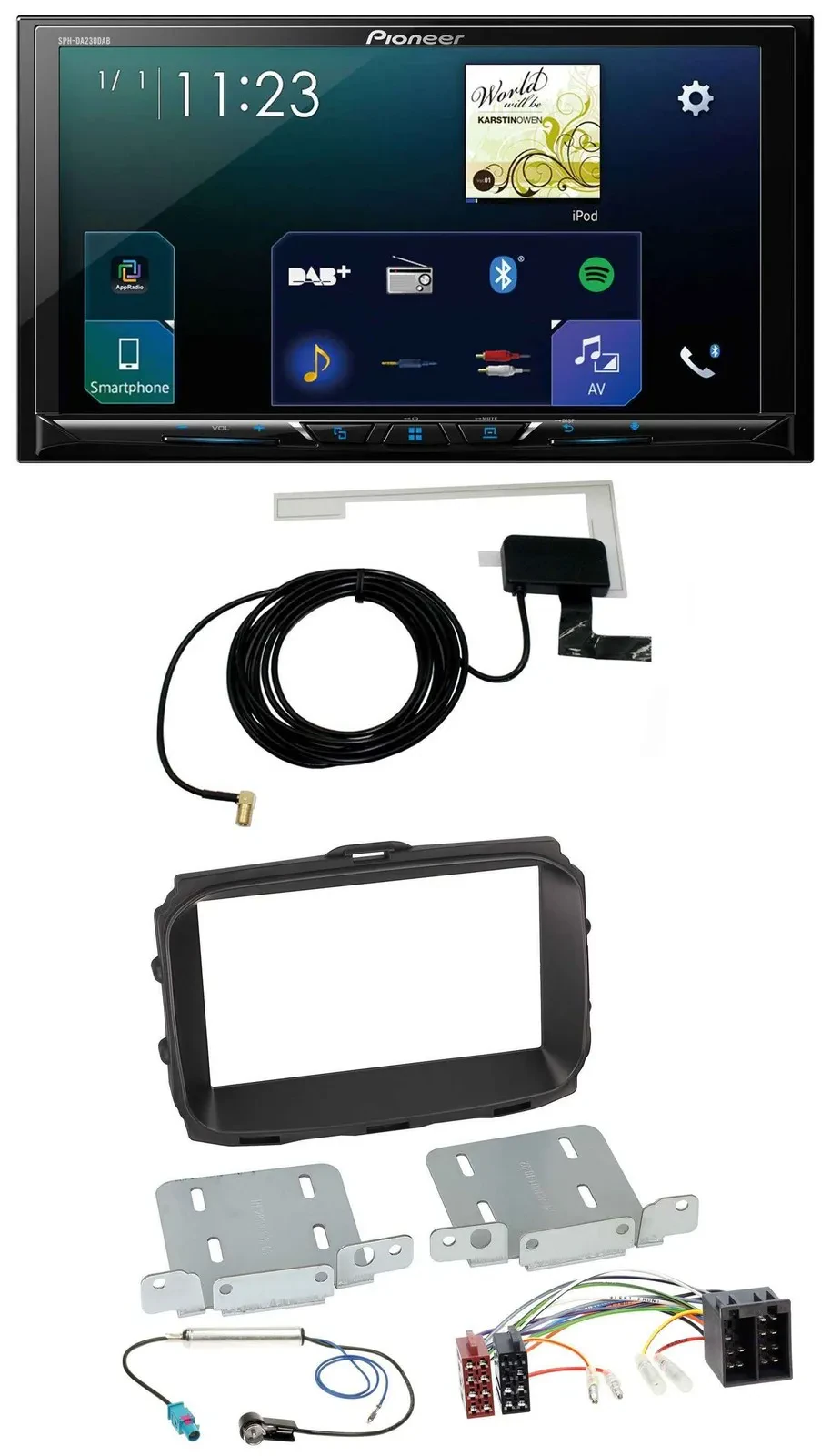 Автомагнитола Pioneer 2DIN DAB USB MP3 Bluetooth для Alfa Giulietta 2013–2021, ISO
