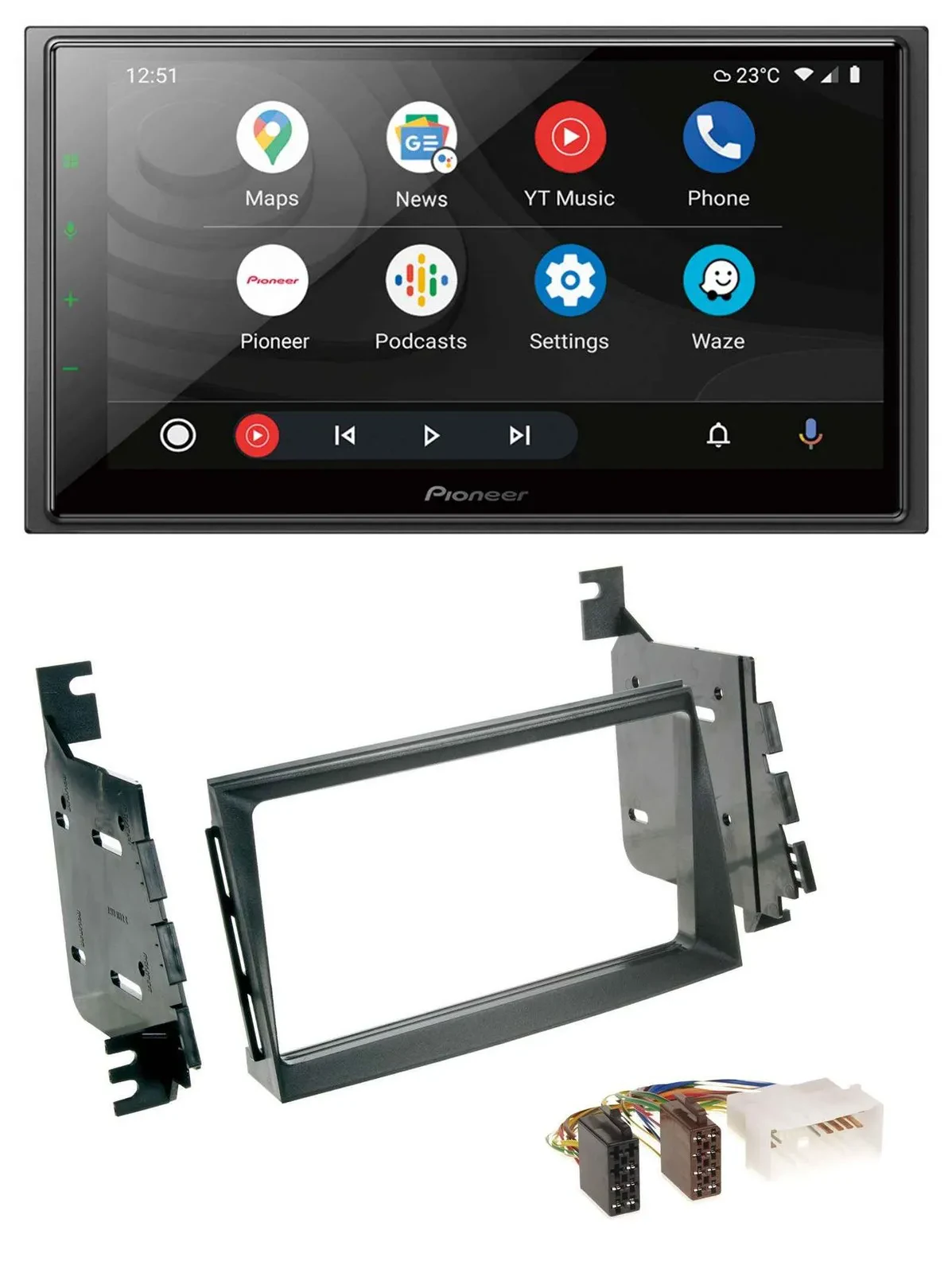 Pioneer USB 2DIN DAB MP3 Bluetooth Autoradio für Hyundai Azera Japan USA Grandeu