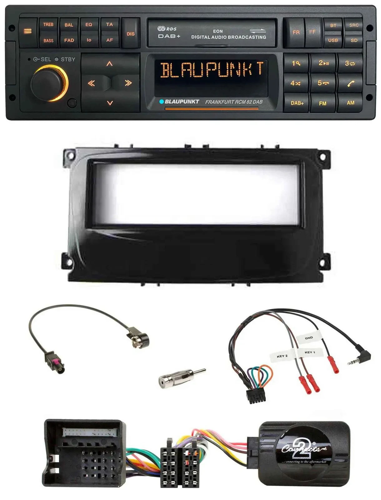 Blaupunkt USB DAB SD Lenkrad Bluetooth Autoradio für Ford Mondeo 2007-2014 S-Max