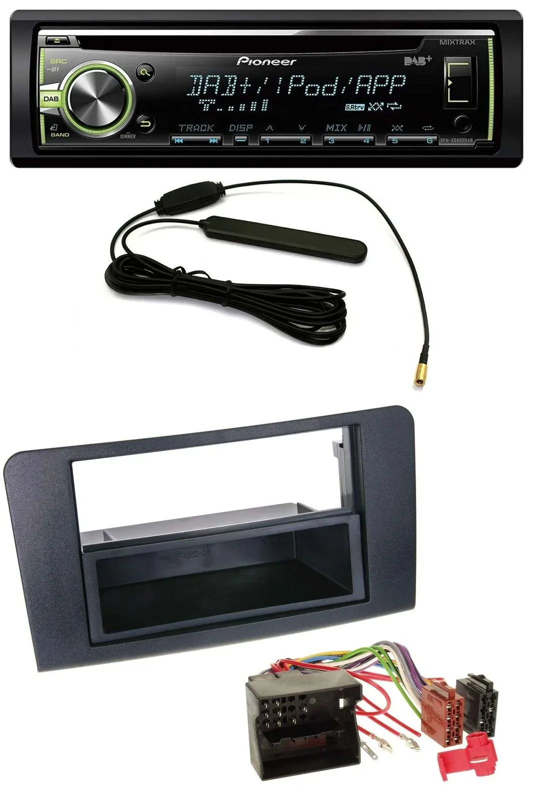 Pioneer MP3 USB CD DAB AUX Autoradio für Mercedes ML (ab 2006)