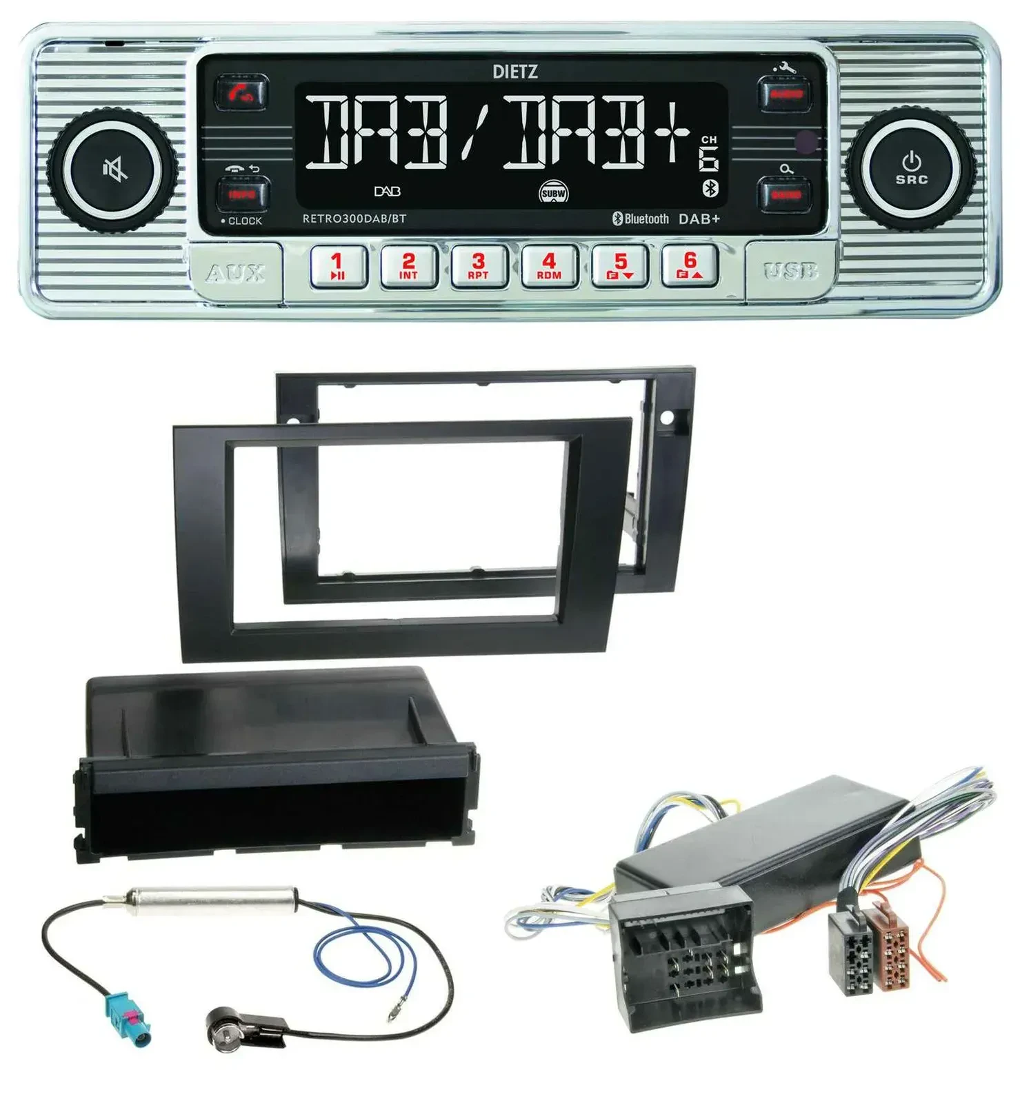 Dietz Bluetooth MP3 DAB USB Autoradio für Audi A4 04-08 B7 Symphony Bose Aktivsy