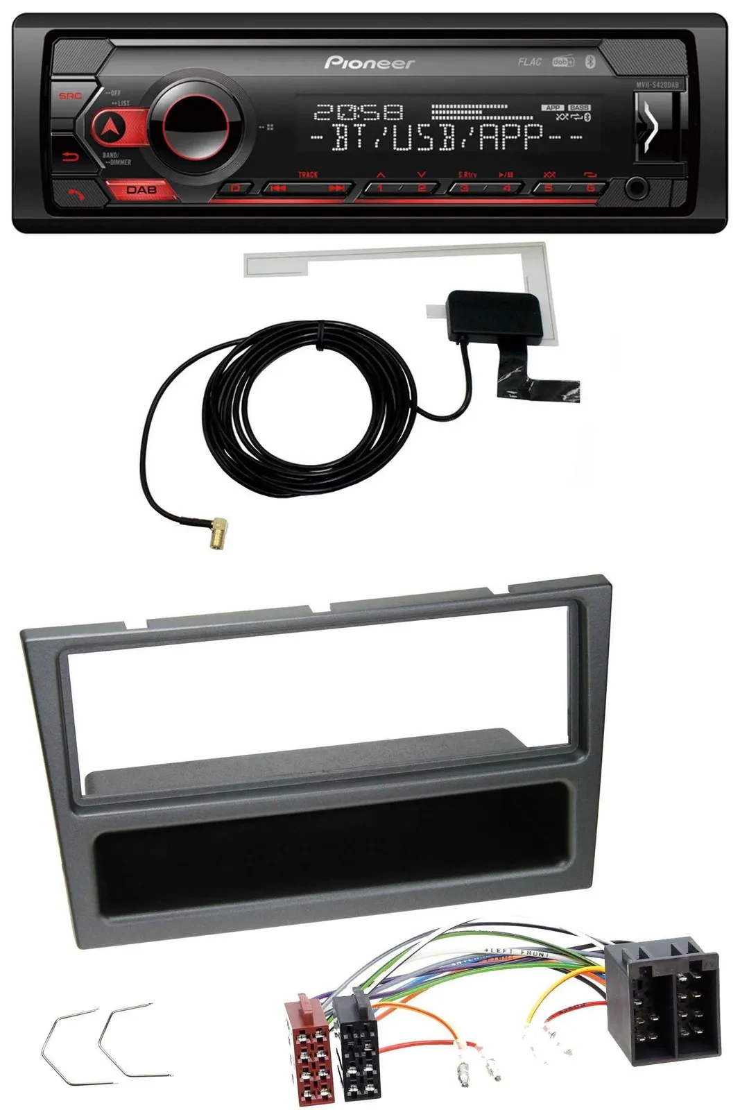 Pioneer DAB USB MP3 Bluetooth Autoradio für Opel Corsa C Meriva Signum Vectra C