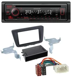 Kenwood MP3 CD USB Bluetooth DAB Autoradio für Suzuki Baleno (EW, ab 2016)